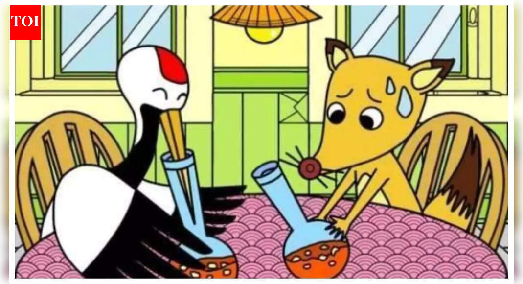 Optical illusion: Can you spot the hidden pencil in this pic, as these two animals enjoy some bubble tea?