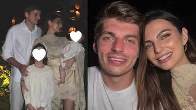Max Verstappen and Kelly Piquet welcome New Year with daughters at white-themed yacht bash