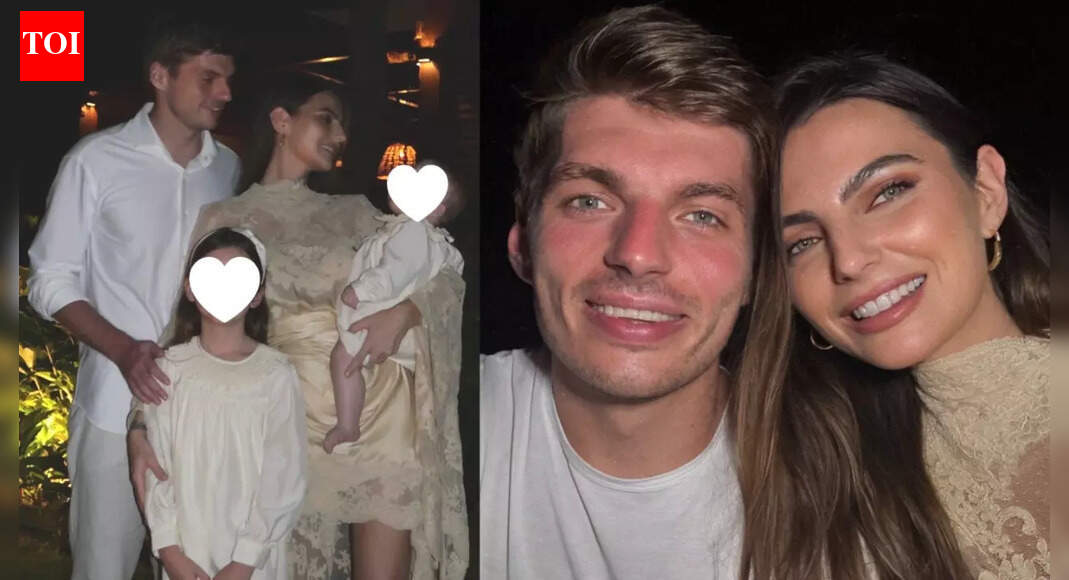 Max Verstappen and Kelly Piquet welcome New Year with daughters at white-themed yacht bash