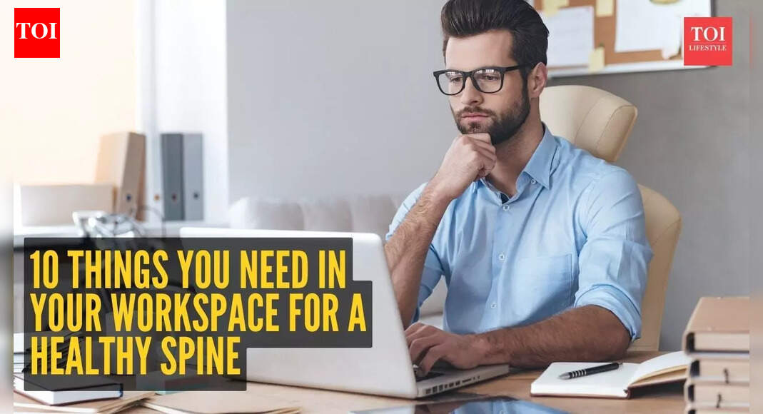 10 things you need in your workspace for a healthy spine