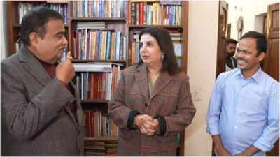 Farah Khan’s cook Dilip asks Nitin Gadkari to build a road in his Darbhanga village; Farah’s epic reaction steals the show