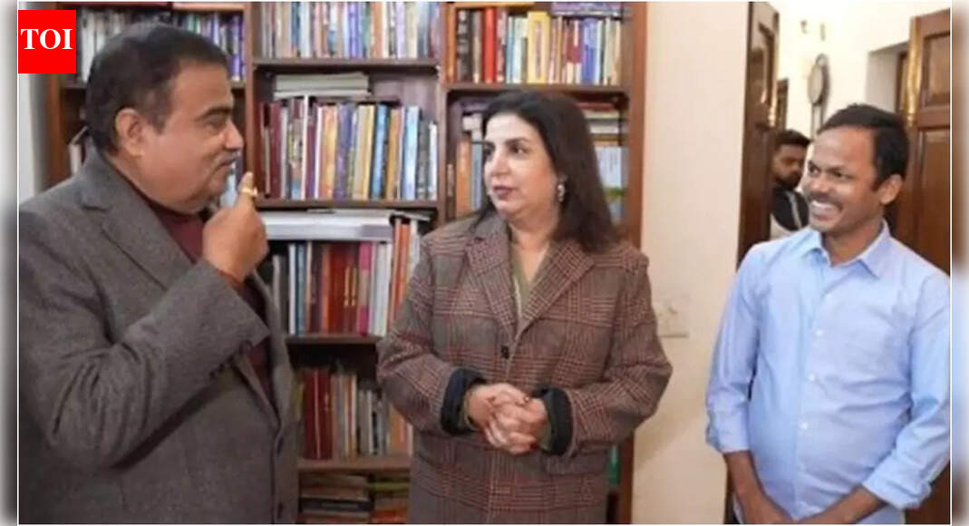 Farah Khan’s cook Dilip asks Nitin Gadkari to build a road in his Darbhanga village; Farah’s epic reaction steals the show