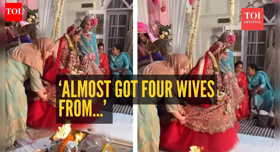‘Almost got four wives from…’: Cultural mix-up at Indian wedding leaves internet amused