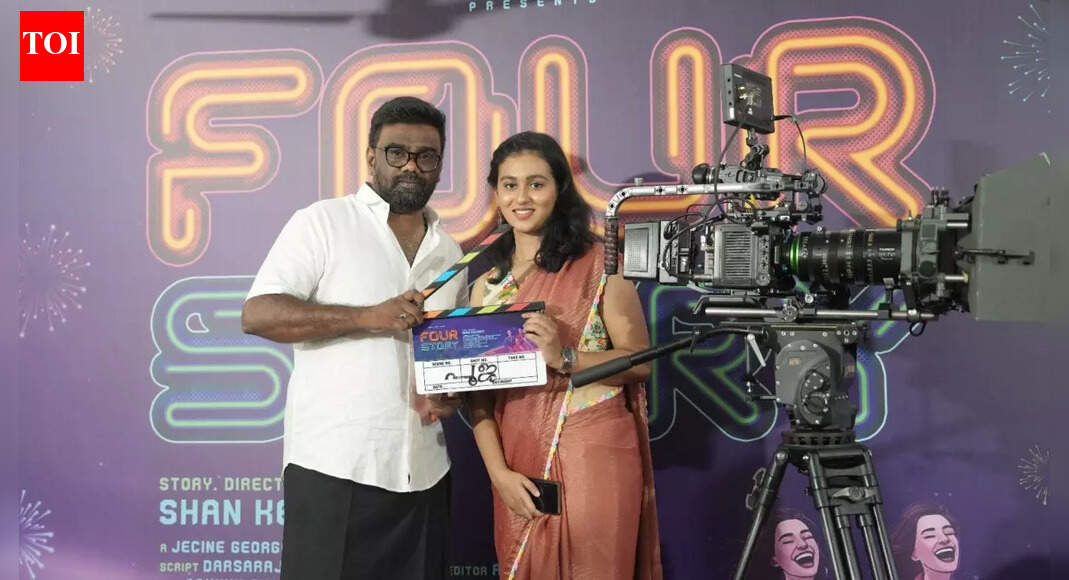'Four Story’ launched with pooja: Shan Kechery’s new suspense film goes on floors