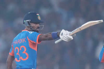 Hardik Pandya goes berserk: Five sixes and a four in a single over to reach century
