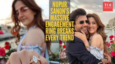 நூபுர் சனோன்-ஸ்டெபின் பென் நிச்சயதார்த்தம்: நூபுர் சனோனின் விண்டேஜ் மார்க்யூஸ் நிச்சயதார்த்த மோதிரத்தைப் பற்றிய அனைத்தும்.