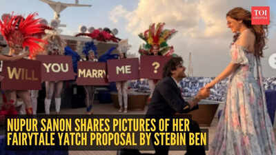 Nupur Sanon shares pictures of her fairytale yatch proposal by Stebin Ben: Are they getting married in January?