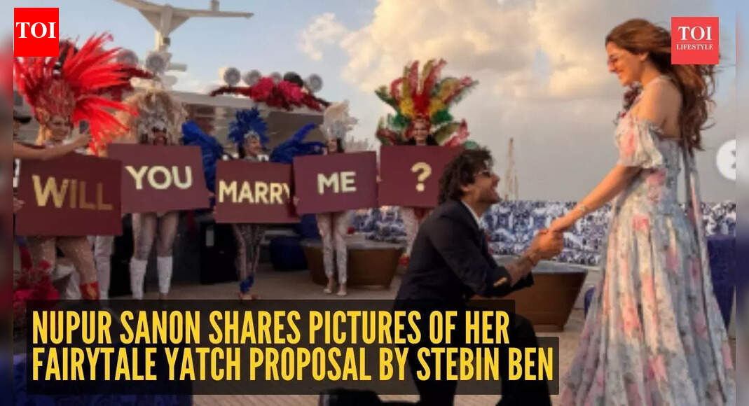 Nupur Sanon shares pictures of her fairytale yatch proposal by Stebin Ben: Are they getting married in January?