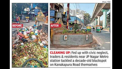 Tired of civic apathy, residents clean up blackspot in Bengaluru