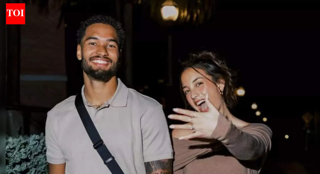 Emeka Egbuka announces engagement to Notre Dame soccer player Laney Matriano on eve of crucial Week 18 game