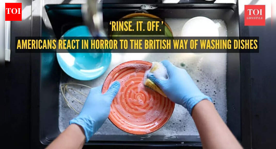 'Rinse it off!': Americans react in horror to the British way of washing dishes