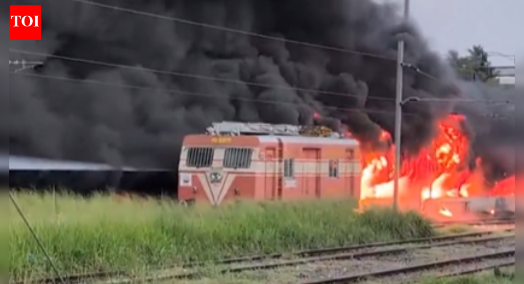 Fire erupts at Thrissur railway station: Hundreds of two-wheelers gutted in blaze, shed damaged