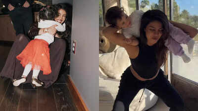 When Priyanka Chopra Jonas turned a workout session into a cute mom-daughter moment