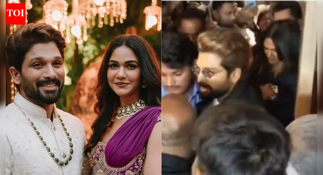 After Ajith Kumar, Vijay, Samantha Ruth Prabhu, Sreeleela, Allu Arjun and wife Sneha Reddy mobbed by fans during Hyderabad cafe visit - Watch