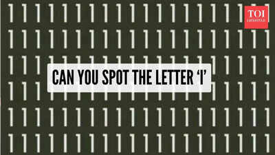 Optical illusion: Only a person with 20/20 vision can spot the letter ‘I’