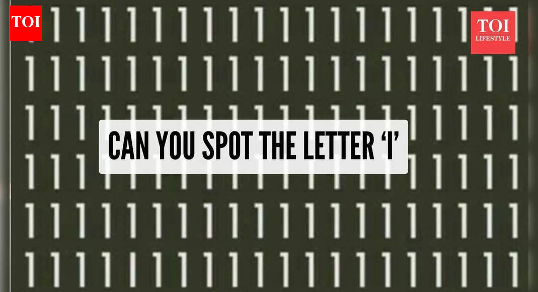 Optical illusion: Only a person with 20/20 vision can spot the letter ‘I’