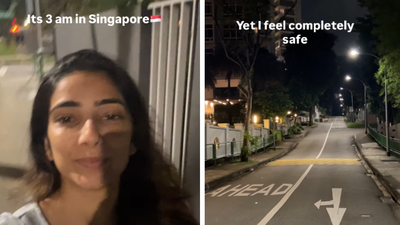 Video of Indian woman walking alone at 3 am in Singapore goes viral; social media asks, ‘Can this happen in India?’