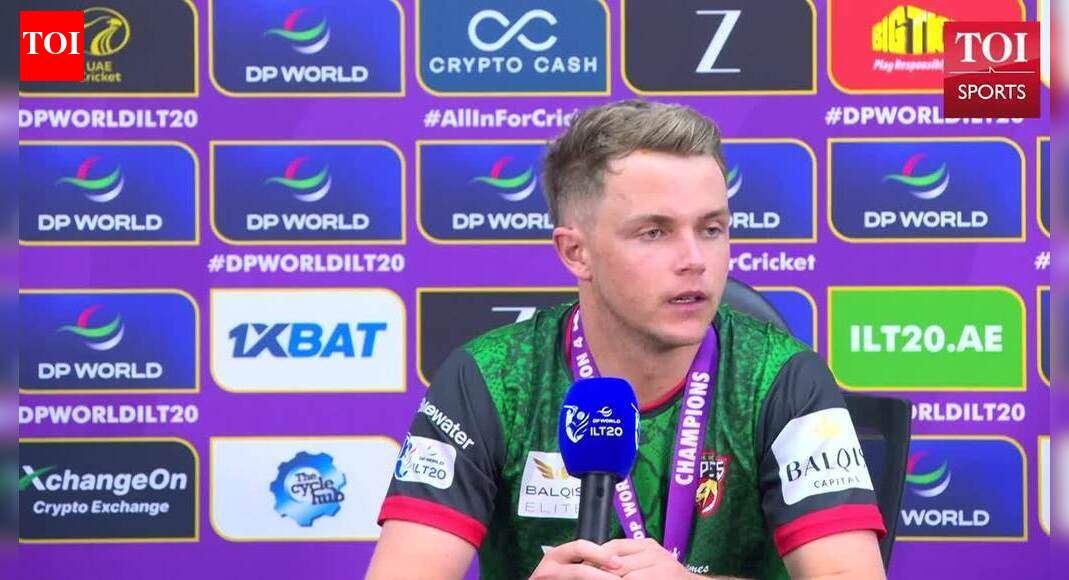 Sam Curran press conference: Sam hails Desert Vipers’ consistency after historic ILT20 title win