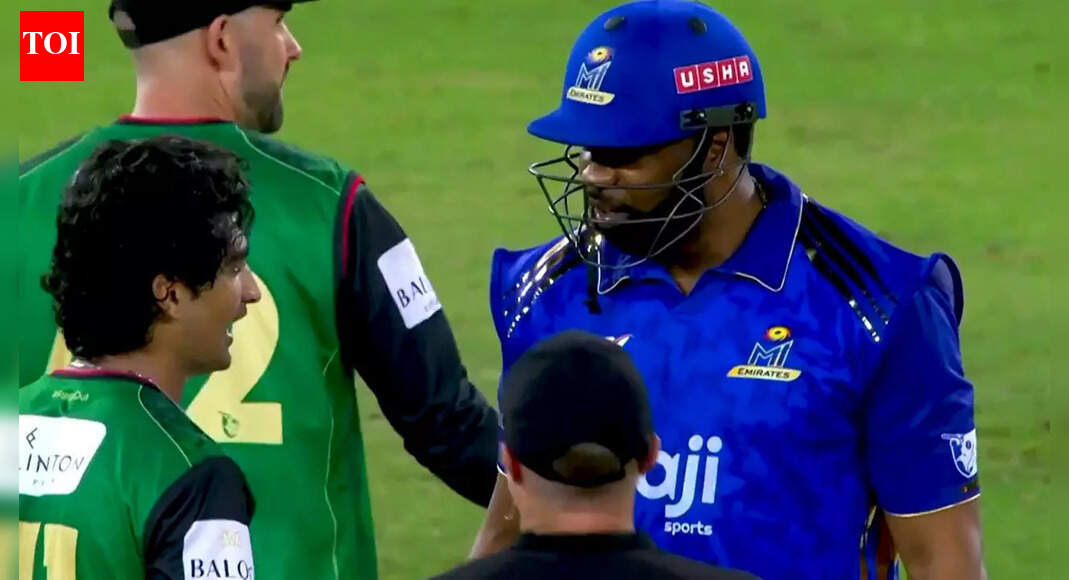 Tempers flare! Naseem Shah vs Kieron Pollard verbal spat steals the spotlight - video