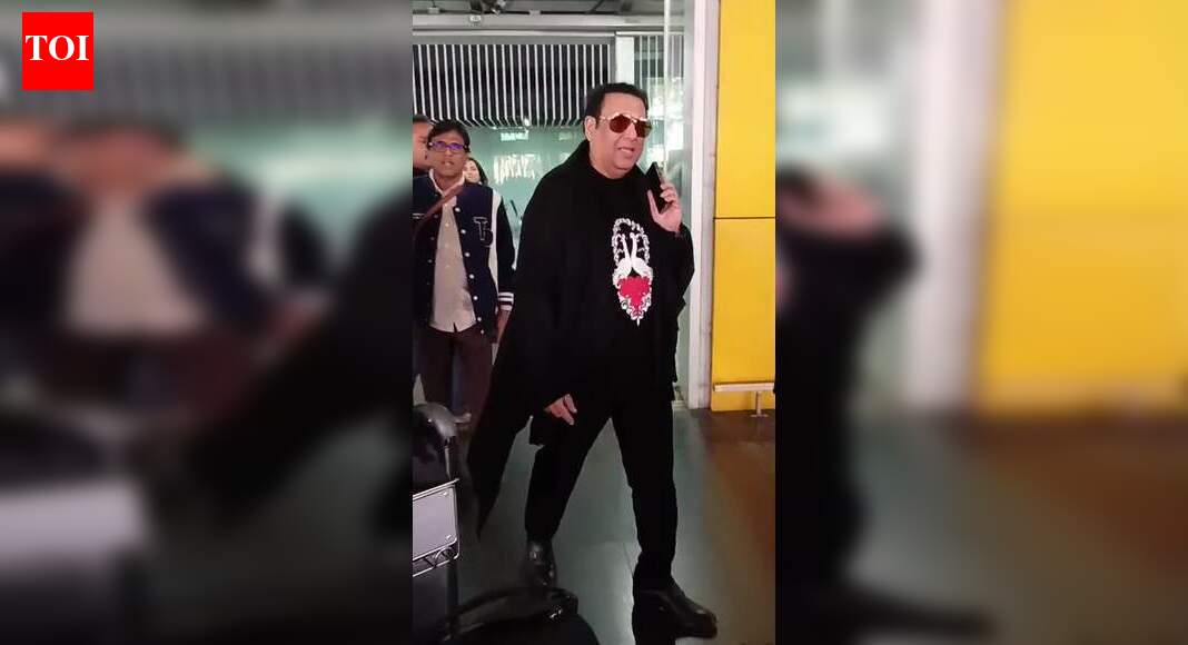 Govinda spotted at Kolkata airport