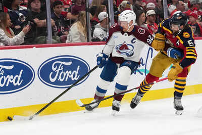 Nathan MacKinnon addresses Gabriel Landeskog's injury after Colorado Avalanche's game against the Florida Panthers