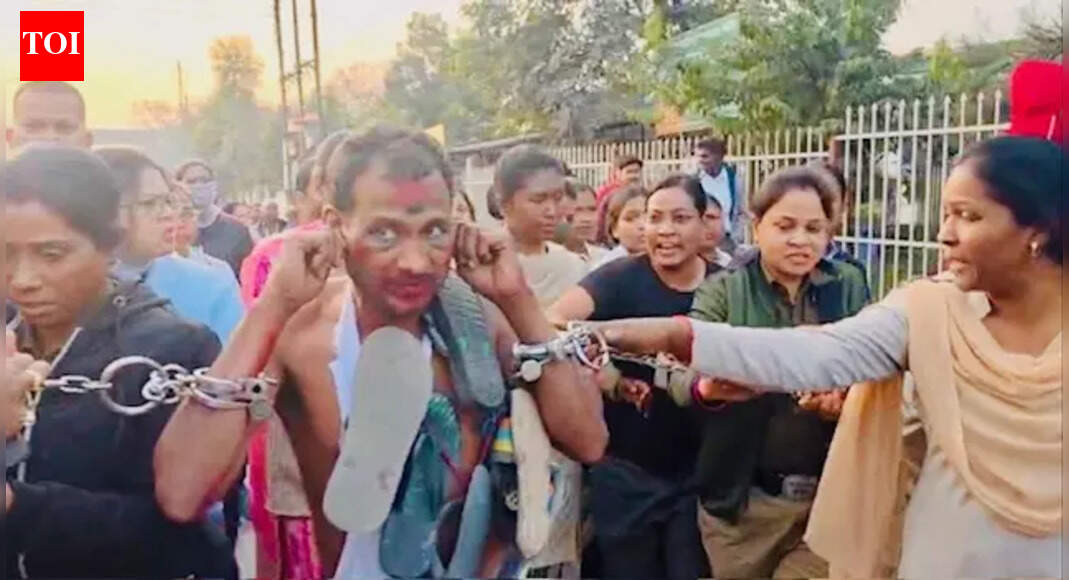 'Vardi Phaadna Paap Hai’: Chhattisgarh police parade accused who disrobed woman constable during coal mine protest