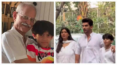 Arjun Bijlani’s family holds prayer meet for his father-in-law; Mouni Roy, Ankita Lokhande, Vicky Jain and others pay their respects