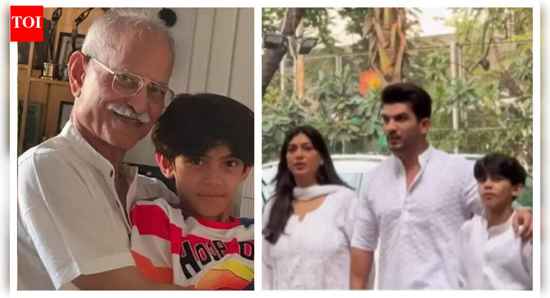 Arjun Bijlani’s family holds prayer meet for his father-in-law; Mouni Roy, Ankita Lokhande, Vicky Jain and others pay their respects