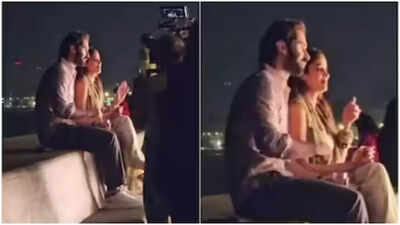 Lakshya and Janhvi Kapoor’s romantic ‘Lag Jaa Gale’ shoot wows Mumbai crowds; clip goes viral