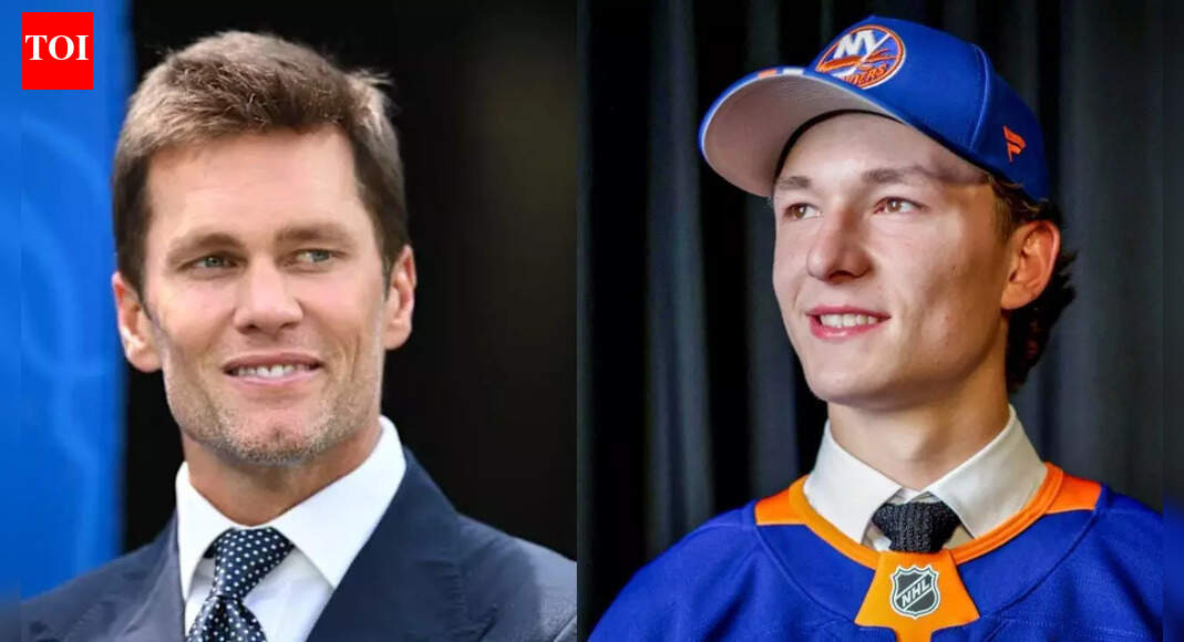 NFL legend Tom Brady embraces his inner hockey fan while spotlighting Islanders sensation Matthew Schaefer