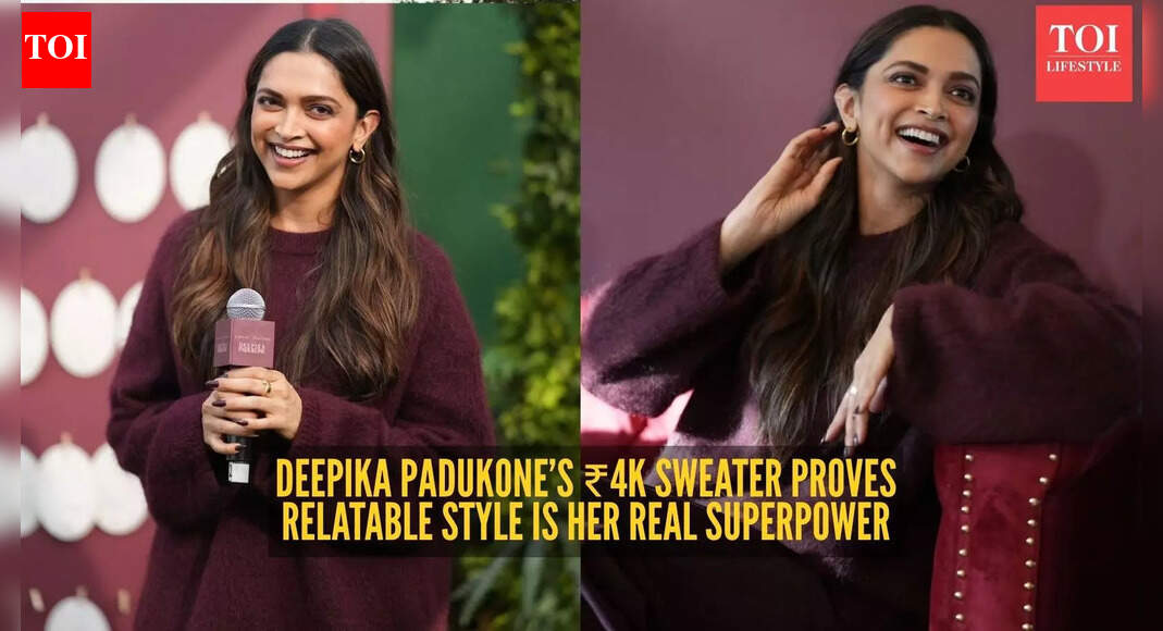 Deepika Padukone ditches designer drama making a Rs 4,000 sweater look like quiet luxury at her pre-birthday meet