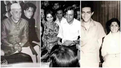 Saba and Soha Ali Khan share rare, unseen photos of Mansoor Ali Khan Pataudi with Sharmila Tagore, Lata Mangeshkar and Jawaharlal Nehru on his birth anniversary.