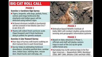 Tiger census kicks off in Karnataka, forest capacity under lens