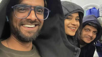 'Let’s gooo': 'Laalo – Krishna Sada Sahaayate' stars Karan Joshi, Reeva Rachh and Shruhad Goswami land in Mumbai ahead of Hindi release