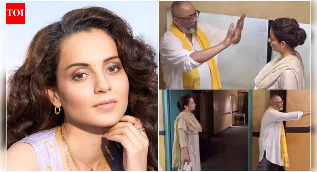 Kangana Ranaut expresses her happiness as she returns to film sets for her upcoming project 'Bharat Bhagya Viddhaata'