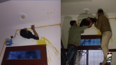 Kota burglary attempt fails after thief gets trapped in exhaust fan window; arrested, accomplice flees