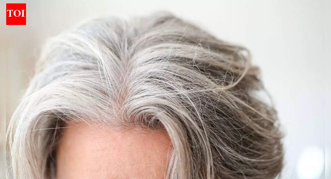 Adding THIS item to your shampoo may help darken grey hair naturally