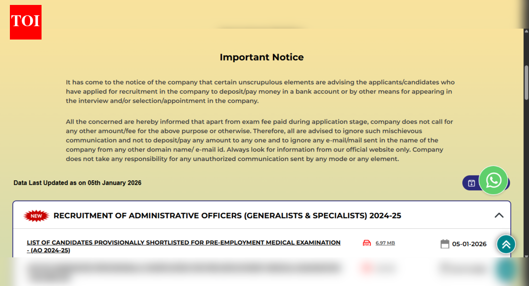 NIACL AO final result 2025 released: Direct link to download PDF list, next steps here
