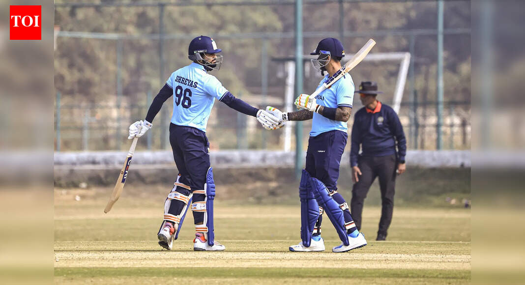 Iyer steps up as stand-in skipper, Dube holds nerve as Mumbai win last-over thriller