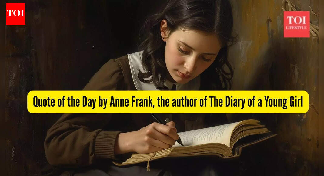Quote of the day Anne Frank: A Diary of a Young Girl on inner goodness