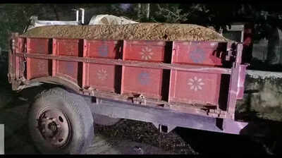 Six tractors, loader seized in Paliganj for illegal sand mining