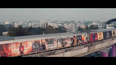 Actor Yash’s birthday goes Metro: Friends turn Purple Line coaches into moving tribute