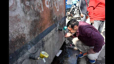 Ranchi Public Water Taps Neglected: Health Concerns Rise Amidst Unhygienic Conditions