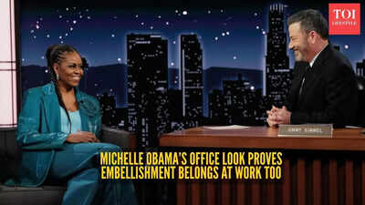 Michelle Obama just reinvented office dressing with an embellished twist that no one saw coming