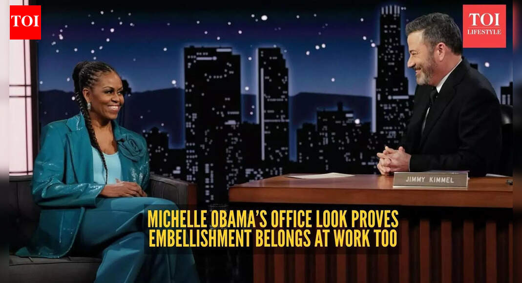 Michelle Obama just reinvented office dressing with an embellished twist that no one saw coming