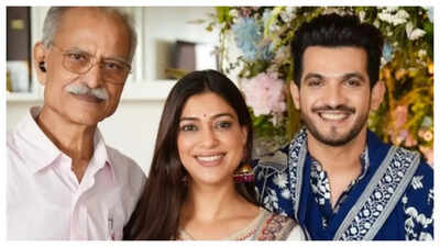 Arjun Bijlani pens down an emotional note remembering his late father-in-law; says 'Neha aur Ayaan ka poora Dhyaan rakhoonga'