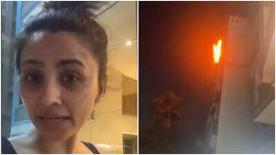 Daisy Shah SLAMS election campaigners over 'lack of civic sense' after fire breaks out near her home due to crackers
