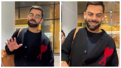 Virat Kohli fans think his Rs 65,000 cardigan is sweet nod to wife Anushka Sharma as he arrives for New Zealand ODI -  WATCH