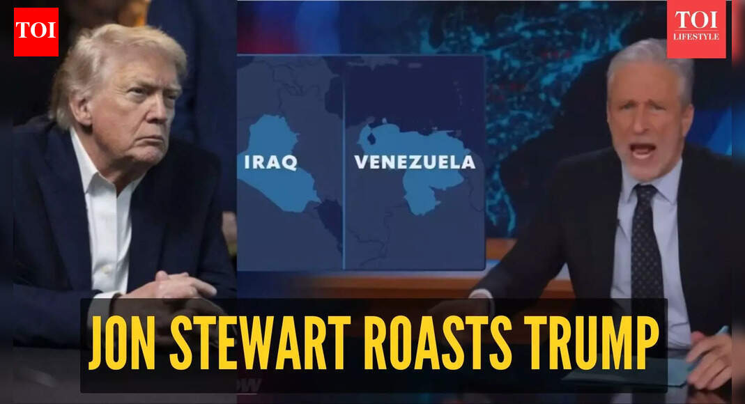 ‘Iraq all over again’: Viral Daily Show clip sees Jon Stewart destroy Trump over Venezuela war narrative