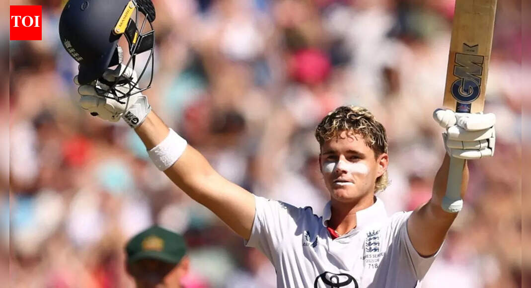 Jacob Bethell stands tall with maiden century in tense Ashes decider